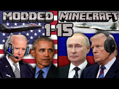 Presidents Play Modded Minecraft 1-15 FULL MOVIE (parody)