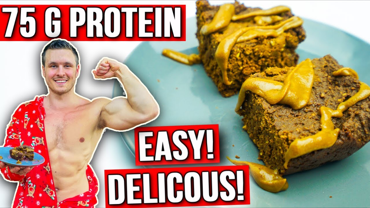 EASY High-Protein Vegan Brownies With Maple Drizzle!