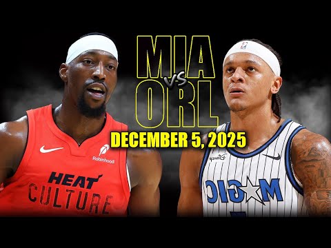 Miami Heat vs Orlando Magic Full Game Highlights – December 5, 2025 | NBA Season