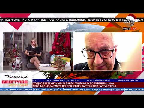 BEOGRADE DOBRO JUTRO -- TELEFONSKI POZIV - Dr Aleksandar Stojanović, direktor Doma zdravlja Palilula