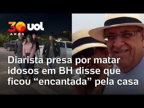 Assassinato de idosos em BH: diarista confessa que matou casal após ficar encantada pela casa