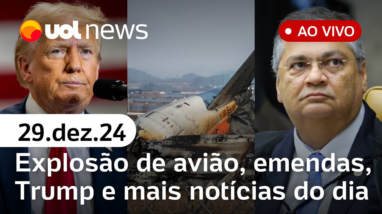 Dino libera emendas bloqueadas; acidente de avião na Coreia; Trump x China e + | UOL News ao vivo