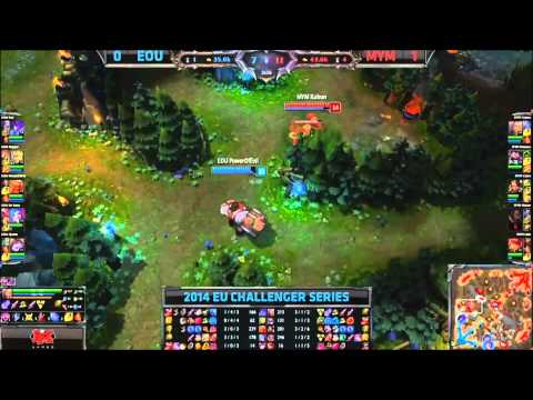 EU Challenger Spring 2014 Quarterfinals G2:MYM vs EOU Highlights
