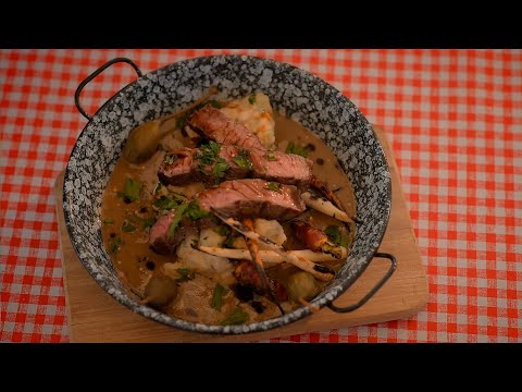 Eszterházy rostélyos gőzgombóccal és Flammkuchen