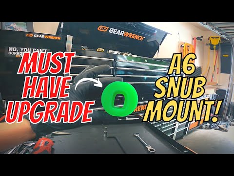 CHEAP MUST HAVE UPGRADE FOR YOUR AUDI A6! How to replace front snub mount Audi A6/A4 C6/B7