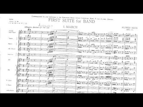 [Score] Alfred Reed - First Suite for Band (1976)