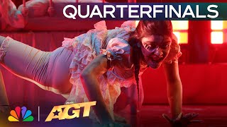 Kid Contortionist Arshiya Brings Her SCARIEST Act YET! | Quarterfinals | AGT 2024 thumbnail