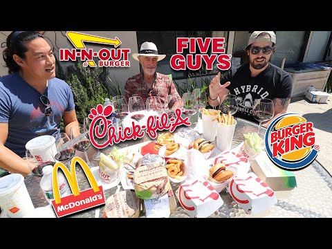 American hamburgers! InNOut, Five Guys, Chick-Fil-A,...