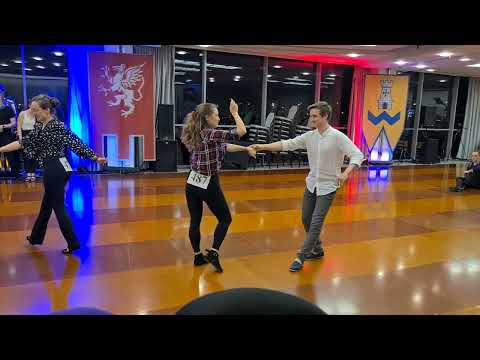 Anastasiya Milyutin & Wojciech Hornowski - 1st place novice king swing 2022