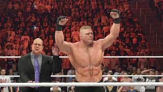 “WWE 2K24 Gameplay: Brock Lesnar vs. Seth Rollins - Title on the Line!”