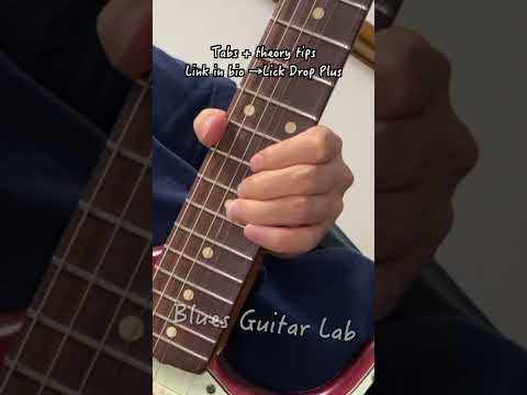 Blues Licks Using Minor Pentatonic Position 4 | TAB + Theory Tips → Link in bio → Lick Drop Plus