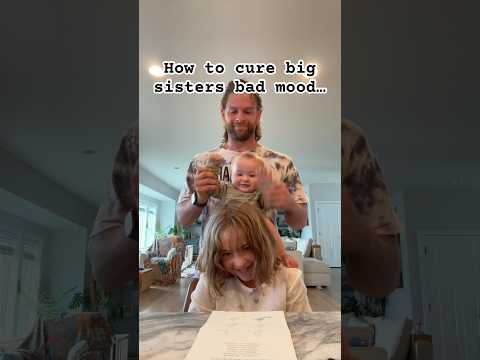 Cómo mejorar el mal humor de una hermana | Vídeo familiar gracioso