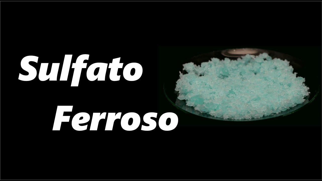 Preparation of Ferrous Sulfate - FeSO4 - From steel wool and battery solution