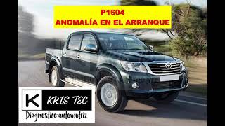Interpretação p1604 Toyota