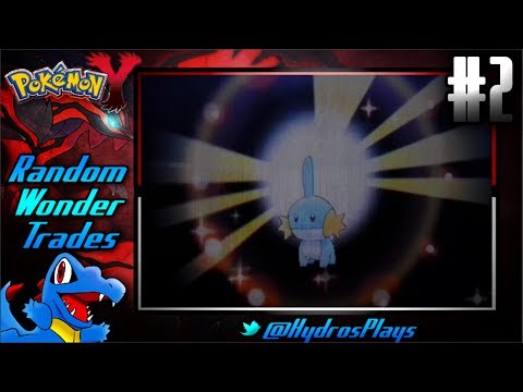 Pokemon X and Y Random Wonder Trades - #2 - RAINING WATER STARTERS!!!