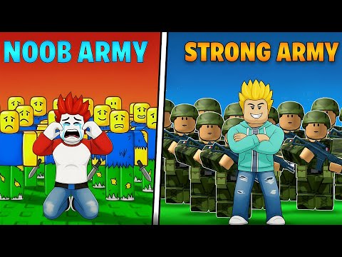 I Built the BIGGEST Army in Roblox ⚔️⚔️ Khaleel and Motu Gameplay