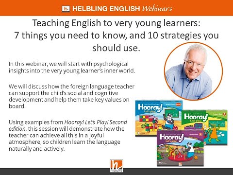 Helbling English. 2022. Teaching English To Very Young Learners. Webinar. 
