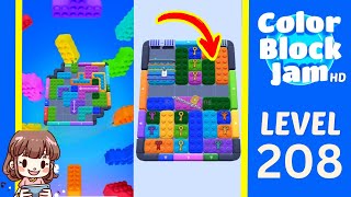Solusi Level 208 Color Block Jam