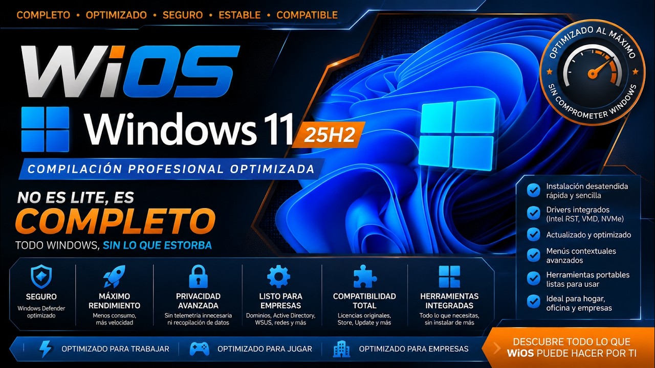 WiOS 11 - 25H2 - 26200.8973 - Review y charla general.