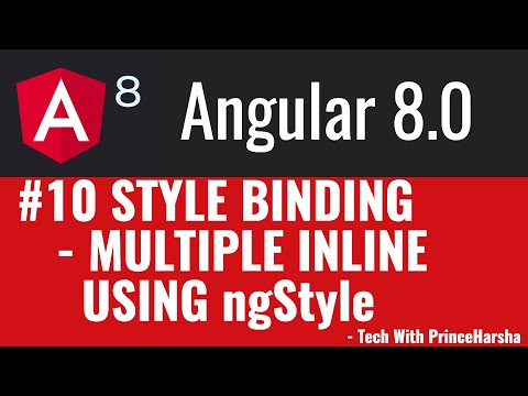 10 Angular 8 Tutorials Multiple Inline Style Binding