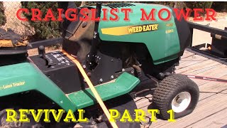 Craigslist Riding Lawn Mower Revival: Part 1