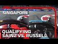 Sainz vs Russell | Qualifying Head To Head | 2023 Singapore Grand Prix