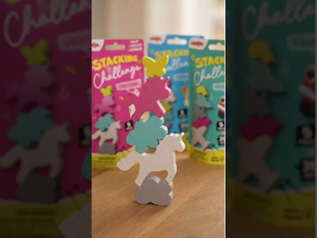 Vídeo relacionado con HABA 2013867001 - Stacking Challenge Animals, Juego Infantil con retos de apilar, Solitario, de Viaje. Más 6 años