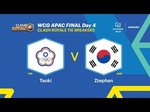 WCG 2019 Xi’an, APAC Final – Clash Royale, TIE BREAKER3, Chinese Taipei vs South Korea (ENG)