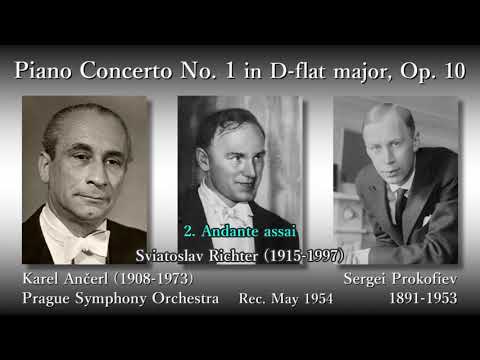 Prokofiev: Piano Concerto No. 1, Richter & Ančerl (1954) プロコフィエフ ピアノ協奏曲第1番 リヒテル＆アンチェル