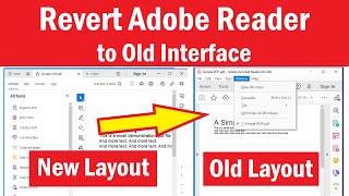 Enable | Disable New Acrobat | How To Switch from New Adobe Acrobat Reader to Old | PDF Reader Old