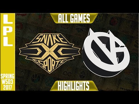 Snake Esports vs Vici Gaming Highlights All Games - LPL Spring 2017 Week 5 Day 3 - SS vs VG