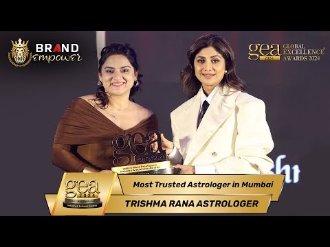 Trishma Rana Astrologer wins Global Excellence Awards 2024 for Most Trusted Astrologer in Mumbai