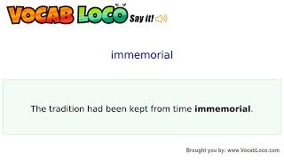 Video thumbnail for immemorial