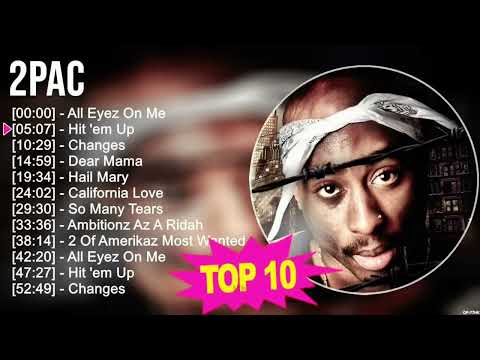 2Pac - Top 10 Hits! Tupac Amaru Shakur Album! @2tuPac
