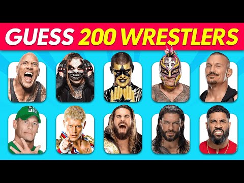 Guess Top 200 WWE Superstars in Just 3 SECONDS 💪👊
