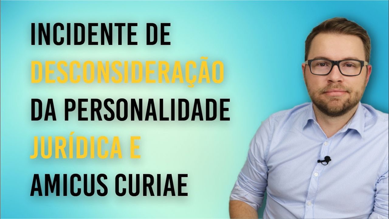 NOVO CPC - INCIDENTE DE DESCONSIDERAÇÃO DA PERSONALIDADE JURÍDICA E AMICUS CURIAE