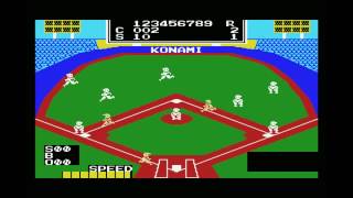 Konami's Baseball MSX Gameplay - Classic Retro Sports Sim