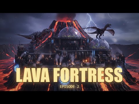 I Built an UNRAIDABLE LAVA FORTRESS on The MOST POPULATED SERVER! ARK PvP