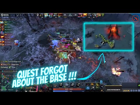 The CREEP win the base between Quest vs GG !!!! What A GAME