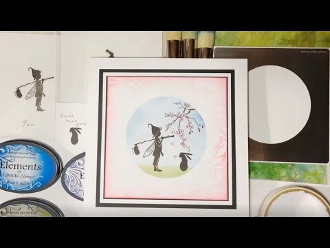 Pan Meets Hare on His Spring Walk By Rosemary Rogers - A Lavinia Stamps Tutorial