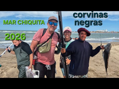 TREMENDA PESCA DE CORVINAS NEGRAS EN MAR CHIQUITA #pesca #fishing 