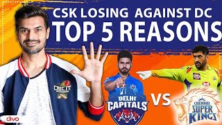 Top 5 reasons for CSK losing against DC - IPL 2020 - Match No 07