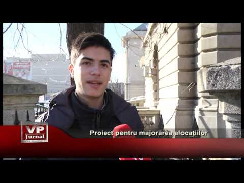 Proiect pentru majorarea alocațiilor