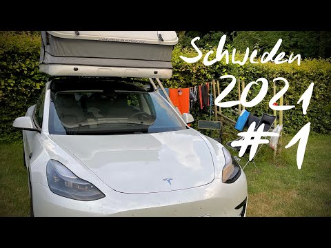 Schweden Roadtrip 2021 #1 mit Tesla Model 3 SR+