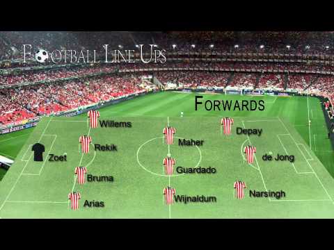 Cambuur 1-2 PSV Eindhoven (PSV Lineup Opstelling) Eredivisie 2014/2015