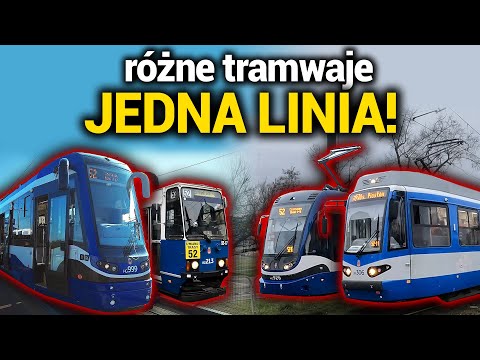 The only such tram line in Krakow