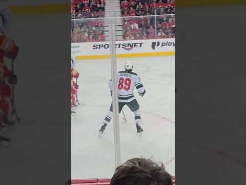 Nazem Kadri strikes on the power play. 3-0 #flames #nhl #hockey #wild #playoffpush