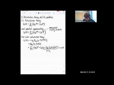 Roland Bauerschmidt - The Renormalisation Group - a Mathematical Perspective (2/4)