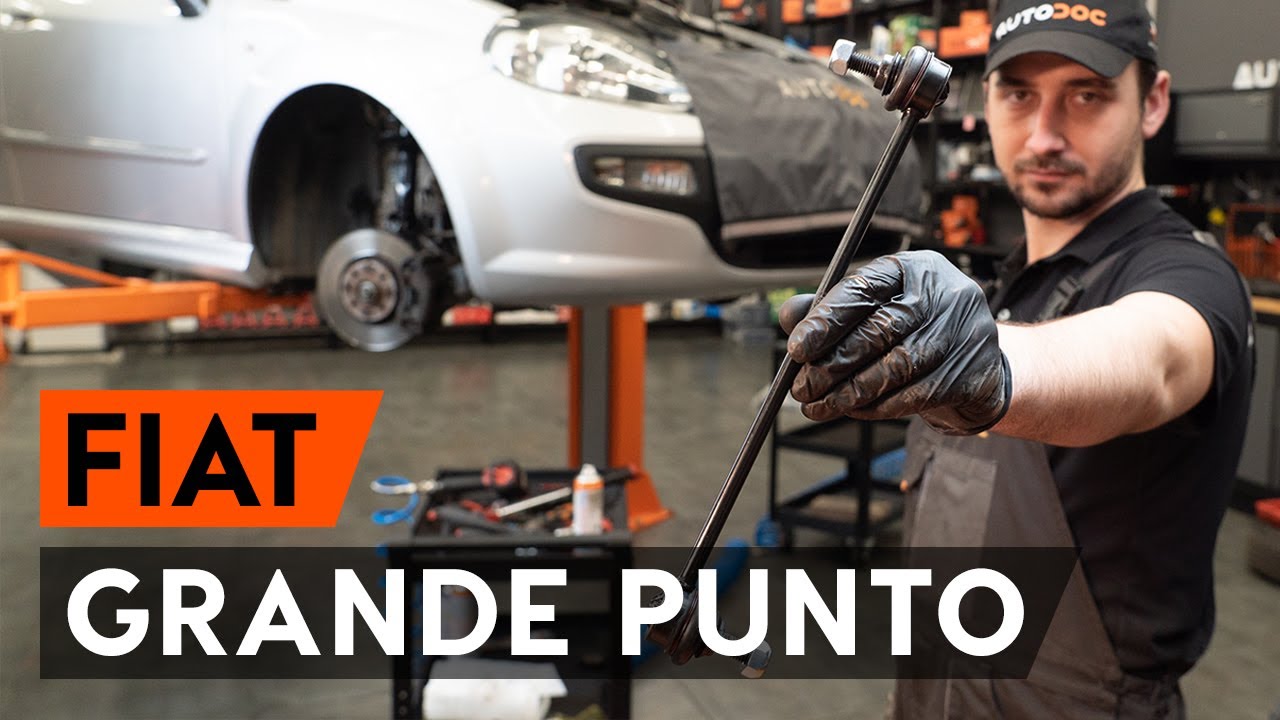 Cómo cambiar: bieletas de suspensión de la parte delantera - Fiat Punto 199 | Guía de sustitución