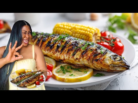 How to Clean, Gut, and Oven Grilled Whole Mackerel | Easy Grilled Fish Recipe.